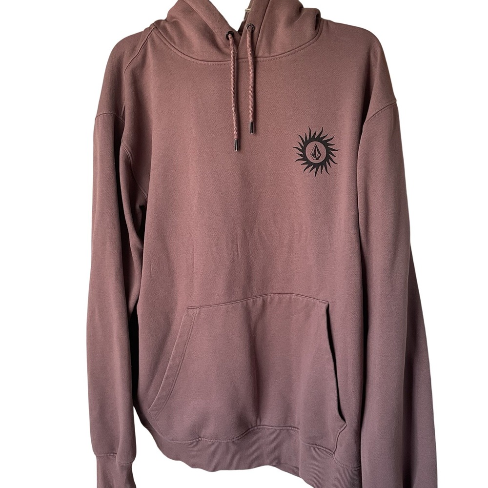 Volcom Stone Mauve Hoodie with Sun Emblem, XL